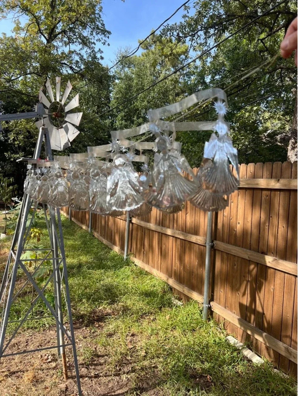 Vintage angel banner, about 5.5 feet long